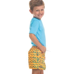 Short De Bain 100 Kid Orange