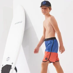 SHORT DE BAIN 500 BLEU ROUGE -Plein Air Équipement Magasin short de bain 500 bleu rouge 5