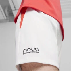 Short De Padel Individual PUMA White Active Red -Plein Air Équipement Magasin short de padel individual puma white active red 3