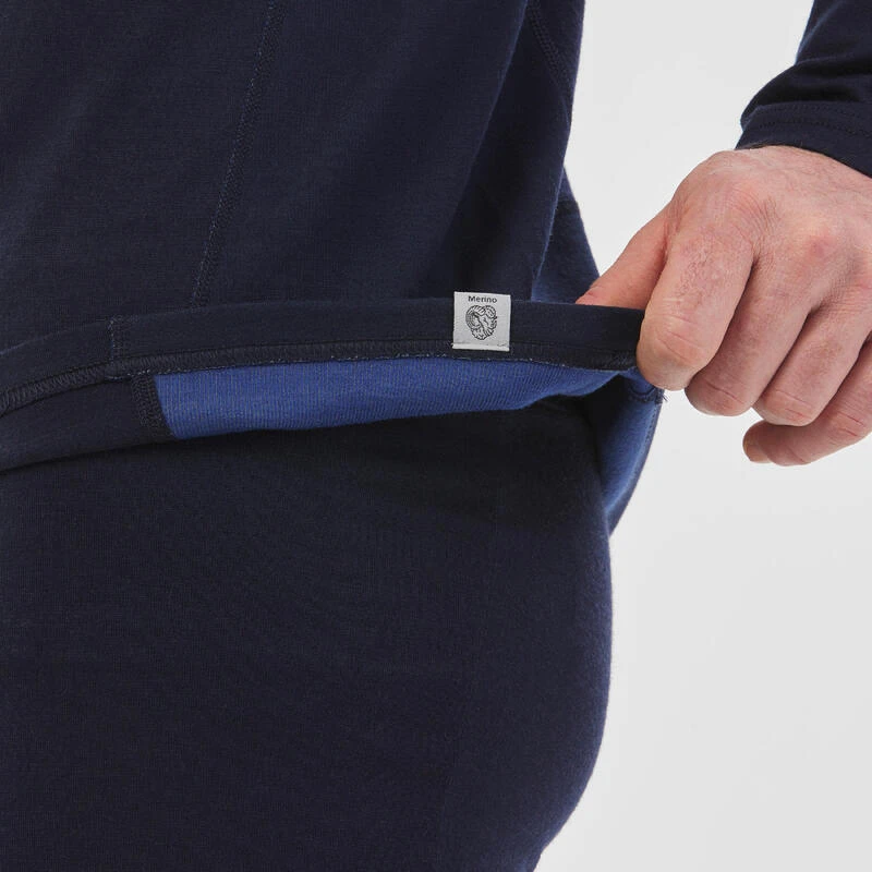WEDZE Sous-vêtement Thermique De Ski Homme BL 900 Wool Neck Haut - Bleu Marine 9 WEDZE Sous-vêtement Thermique De Ski Homme BL 900 Wool Neck Haut - Bleu Marine – Image 7