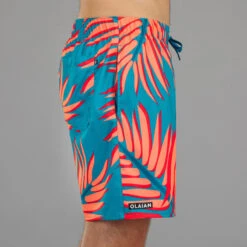 Surf Boardshort Standard 100 BIGPALM BLUE -Plein Air Équipement Magasin surf boardshort standard 100 bigpalm blue 2