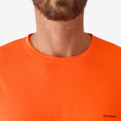 T-SHIRT CHASSE RESPIRANT ORANGE FLUO 300 -Plein Air Équipement Magasin t shirt chasse respirant orange fluo 300 2
