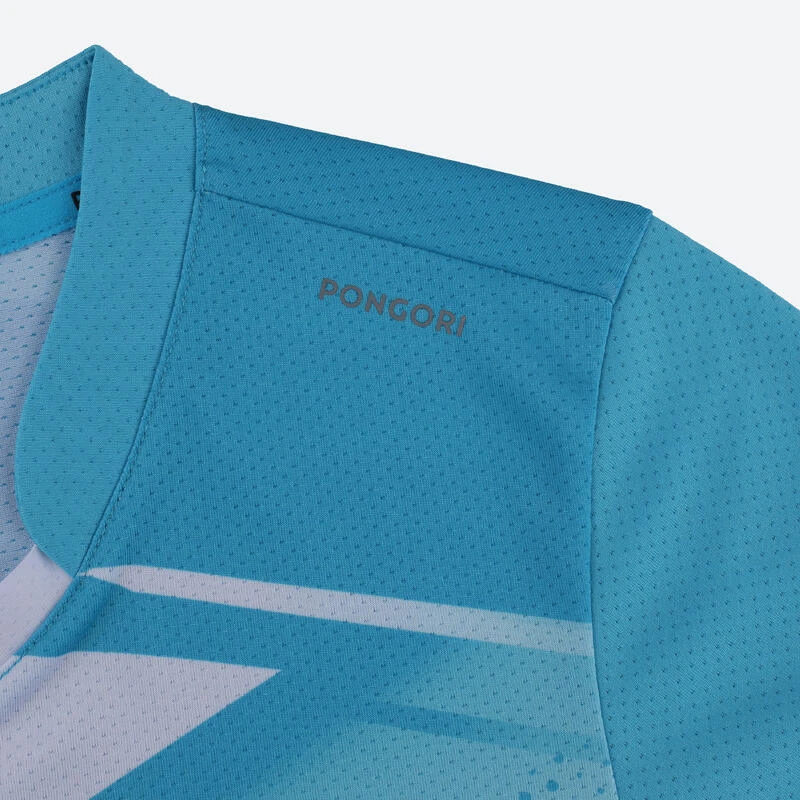 T-shirt De Tennis De Table TTP 560 Enfant Bleu Blanc 5 T-shirt De Tennis De Table TTP 560 Enfant Bleu Blanc – Image 4