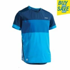 Artengo T-shirt De Tennis Garcon - TTS Dry Bleu -Plein Air Équipement Magasin t shirt de tennis garcon tts dry bleu 4