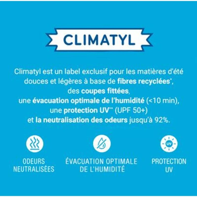 T-shirt Technique Toucher Frais Protection UV Col Rond Homme- DYNAMIC CLIMATYL 7 T-shirt Technique Toucher Frais Protection UV Col Rond Homme- DYNAMIC CLIMATYL – Image 5