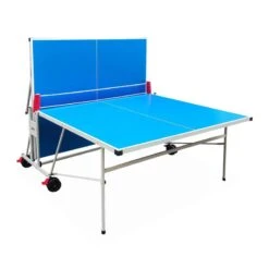 Table De Ping Pong OUTDOOR Bleue, Avec 2 Raquettes Et 3 Balles, Pour Utilisation -Plein Air Équipement Magasin table de ping pong outdoor bleue avec 2 raquettes et 3 balles pour utilisation 2