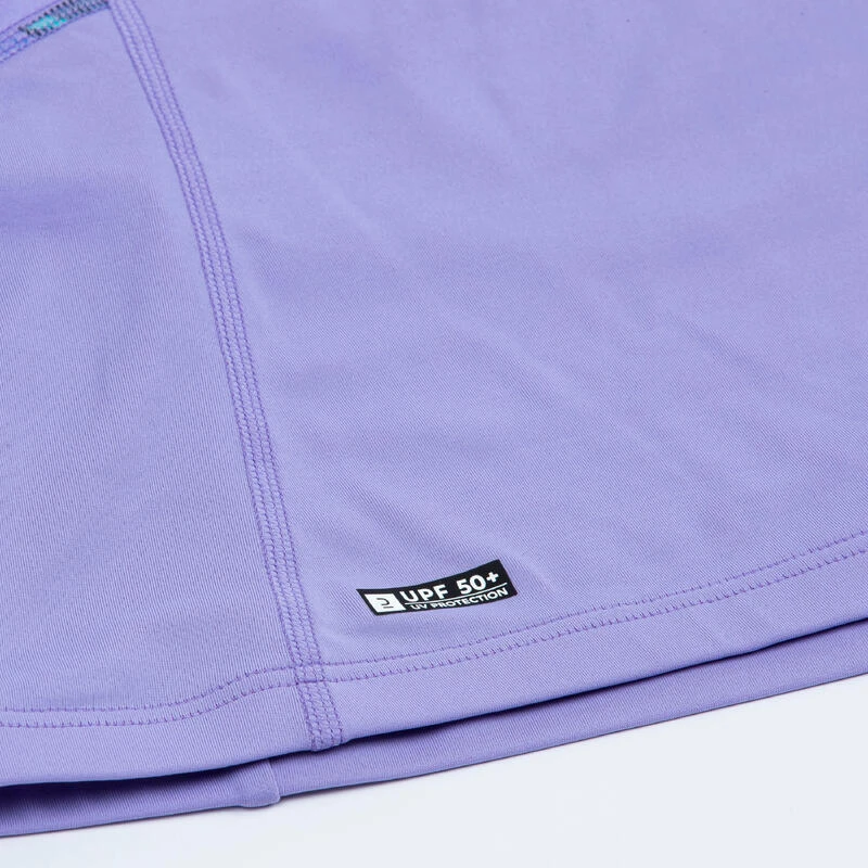 Tee Shirt Anti Uv Manches Longues Fille - 500 Orchid Violet 7 Tee Shirt Anti Uv Manches Longues Fille - 500 Orchid Violet – Image 5