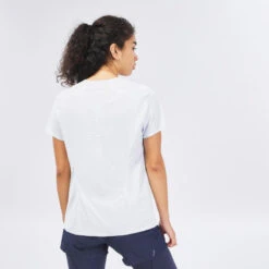 Quechua Tee Shirt Ultra Léger De Randonnée Rapide FH 500 Femme Ice. -Plein Air Équipement Magasin tee shirt ultra leger de randonnee rapide fh 500 femme ice 2