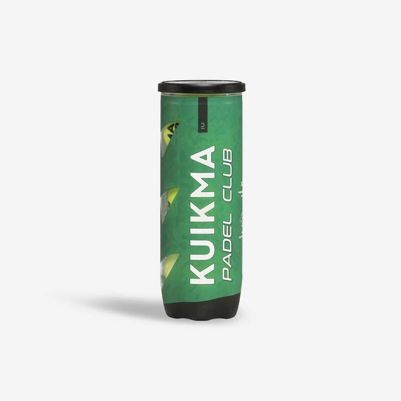 Tube De 3 Balles De Padel Pressurisées - Kuikma PB Club 3 Tube De 3 Balles De Padel Pressurisées - Kuikma PB Club