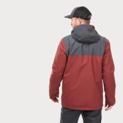 Veste 3en1 Imperméable De Trek Voyage - TRAVEL 100 0°C Rouge - Homme -Plein Air Équipement Magasin veste 3en1 impermeable de trek voyage travel 100 0c rouge homme 5