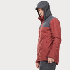 Veste 3en1 Imperméable De Trek Voyage - TRAVEL 100 0°C Rouge - Homme -Plein Air Équipement Magasin veste 3en1 impermeable de trek voyage travel 100 0c rouge homme 6