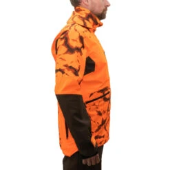 VESTE CHASSE RESISTANTE IMPERMEABLE ORANGE FLUO SUPERTRACK 900 LIGHT -Plein Air Équipement Magasin veste chasse resistante impermeable orange fluo supertrack 900 light 6