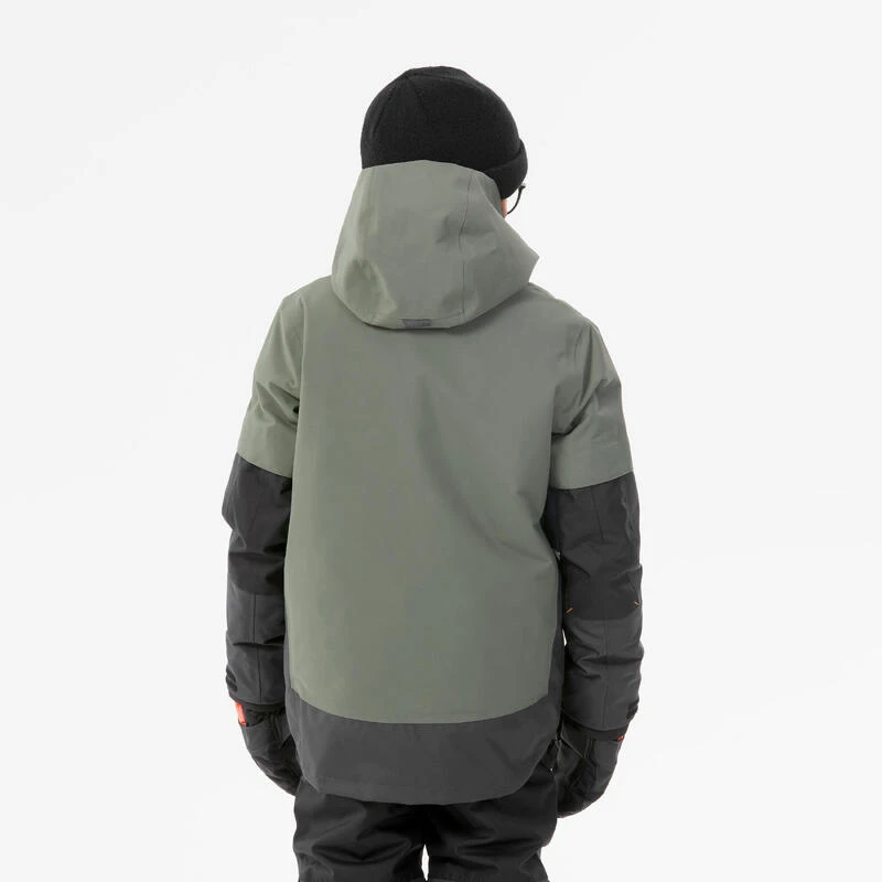 VESTE DE SNOWBOARD GARÇON LONGUE ET TRÈS RÉSISTANTE - SNB 500 - KAKI 5 VESTE DE SNOWBOARD GARÇON LONGUE ET TRÈS RÉSISTANTE - SNB 500 - KAKI – Image 3