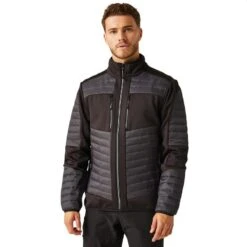 Regatta Veste Hybride EVOLVE Homme (Frêne/Noir) -Plein Air Équipement Magasin veste hybride evolve homme frenenoir 2