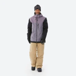 Veste Snowboard Homme Compatible ZIPROTEC SNB 500 -Violette -Plein Air Équipement Magasin veste snowboard homme compatible ziprotec snb 500 violette 3