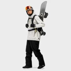 Veste Snowboard Homme Sports D'hiver W1 Tremblant Blanc -Plein Air Équipement Magasin veste snowboard homme sports dhiver w1 tremblant blanc 3