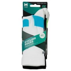 Xtreme Chaussettes De Cyclisme Crew 3 Paires Multicolore Blanc -Plein Air Équipement Magasin xtreme chaussettes de cyclisme crew 3 paires multicolore blanc 3